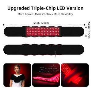 Ceinture de luminothérapie rouge à succès 660 850 nm infrarouge LED portable avec sangle – Fabricant - Product Image 4