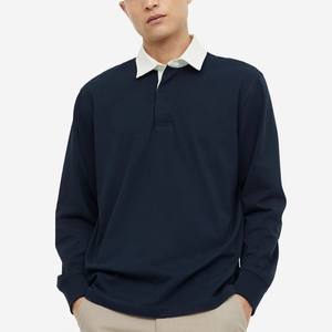 Camisetas de manga larga con cuello vuelto para hombre con etiquetas de marca personalizadas de la mejor calidad, camisetas ajustadas para entrenamiento, lote de existencias de Bangladesh - Product Image 2