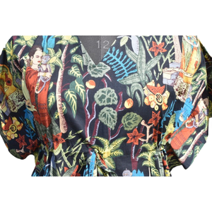 Caftan Robe de nuit en coton à imprimé floral pour femmes - Product Image 3