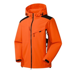 Veste d'hiver imperméable à l'eau Softshell brodée avec logo personnalisé pour hommes fermeture éclair en tissu denim pour les sports de plein air 2026 - Product Image 2