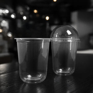 Vasos de plástico transparente desechables de una sola pared de 95mm con tapas Tazas de PP de 16oz/24oz para bebidas para café, té y jugo - Product Image 3