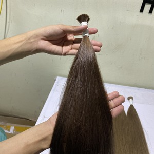 Extensión de cabello humano sin procesar, cabello indio Virgen sin procesar, Natural y sedoso, el mejor precio - Product Image 6