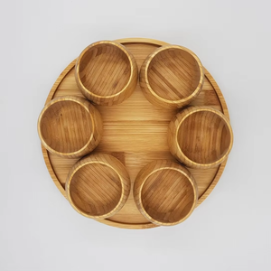 Juego de tazas de bambú ecológico hecho en Vietnam material ecológico utilizado para decoración del hogar Decoración de mesa al por mayor - Product Image 2