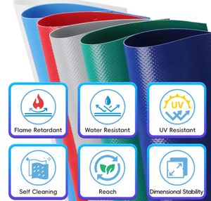 <span class=keywords><strong>Lona</strong></span> de Vinilo PVC Impermeable y Resistente a Desgarros, Rollo de Tela para <span class=keywords><strong>Lona</strong></span>, Cubierta para Camiones, Recubierta Anti-UV - Product Image 4