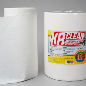 Krclean 320 Sheets White Reusable Food Wipes <b>Cloths</b> 30x30cm, Eco-Friendly, & Super Absorbent for <b>Kitchens</b> - Product Image 3