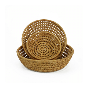 HIGH STANDARD HAND-WOVEN RATTAN <b>TRAYS</b> EXPORTED in <b>LARGE</b> QUANTITIES at AFFORDABLE PRICES ARE EXPORTED FROM VIETNAMESE SUPPLIERS - Product Image 3