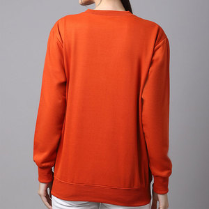 Logo sweat coton femmes col rond pull pull surdimensionné impressions personnalisées sweat broderie personnalisée vêtements - Product Image 3