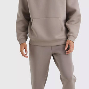 Ensemble de survêtement professionnel unisexe à coupe régulière, en molleton épais uni, sweat-shirt à capuche pour jogging, ensemble de survêtement décontracté pour homme, taille plus, survêtement d'hiver - Product Image 6