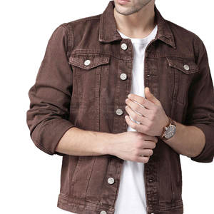 Streetwear léger de couleur unie veste d'hiver pour hommes nouveau design veste en jean de qualité supérieure la plus vendue pour hommes - Product Image 1