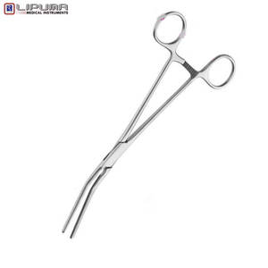 Abrazaderas atraumáticas POTTS en ángulo quirúrgico 22 cm tejido vascular delicado instrumentos médicos precio al por mayor - Product Image 5