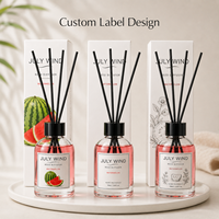 Diffuseur de parfum floral fruité à bâtonnets, diffuseur d'arôme liquide, désodorisant d'ambiance de niche pour toilettes et espaces intérieurs, longue durée