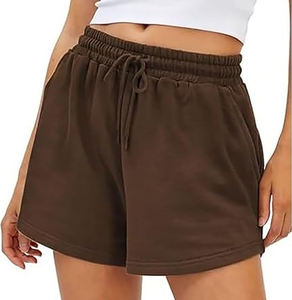 Shorts en dentelle à cordon élastique, décontractés, droits, à séchage rapide, respirants, 100% coton, pour femmes, nouvelle collection, vente en gros - Product Image 4