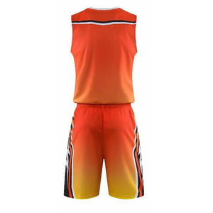 Tenue de basketball personnalisée en sublimation, grande taille, 100 % polyester, sans manches, qualité supérieure, respirante, impression numérique, ensembles unisexes - Product Image 3