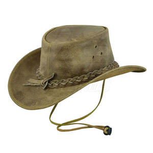 Nueva Llegada En Stock Sombreros de cuero hechos de calidad Sombreros de cuero personalizados para la venta en línea - Product Image 5