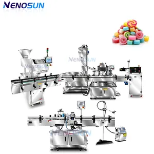 Nenosun Counting Filling Machine Lollipop Tablet Candies Gum Cod Liver Sugar Aluminum Foil Sealing Machine