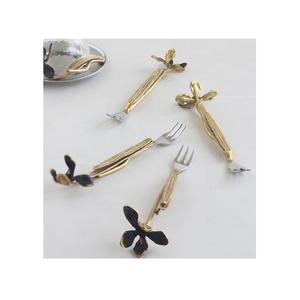 Ensemble de couverts au design classique, en laiton fait à la main, couleur argent et or, ensemble de fourchettes pour la maison et les restaurants - Product Image 1