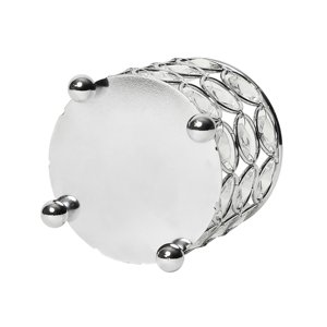Supports votifs décoratifs de luxe en cristal de métal pour la maison et le décor de table de noël bougie votive en argent - Product Image 3