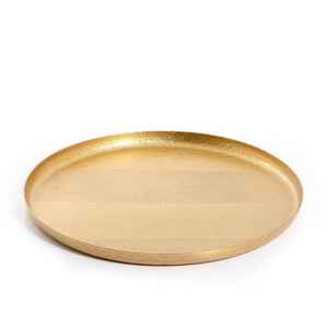 Bandeja de Metal martillado para desayuno de comida, accesorio decorativo rústico para llevar comida, bandeja para el hogar, plateado, venta al por mayor - Product Image 5