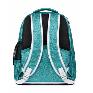 Mochila de animadora personalizada con brillantina de PU, mochila escolar brillante para niñas, mochila de práctica de animación con compartimento expandible - Product Image 3