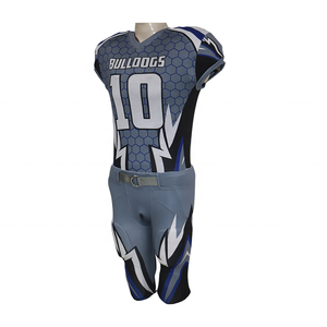 Ensemble d'uniformes de football américain pour adultes, impression numérique, 100% polyester, manches courtes, imprimé, fabriqué au Pakistan - Product Image 1