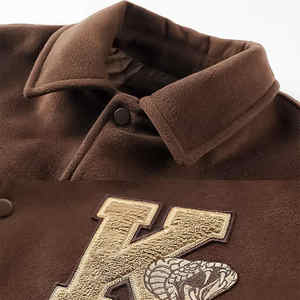 Vente en gros de veste universitaire Oem de haute qualité pour hommes, vestes universitaires, veste de baseball pour hommes - Product Image 3