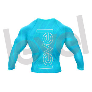 Wholesale High Quality Jiu Jitsu Rash Guard Custom <b>Long</b> Sleeve MMA Compression Rash Guard For mens - Product Image 2