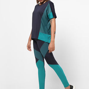 T-shirts pour femmes en coton et polyester respirant, coupe ajustée, logo personnalisé, couleur unie, vêtements de sport, t-shirt pour femmes - Product Image 2