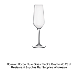 Copa Flauta Bormioli Rocco Electra Grammato 23 cl, Suministros para Restaurantes, Suministros para Bares, Venta al por Mayor - Product Image 2