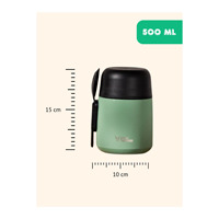 Thermos manuel pour biberon de 500 ml sans BPA, qualité alimentaire, avec poignée, garde les boissons chaudes/froides pendant 8/12 heures, congelé pendant 48 heures, pour bébés et enfants