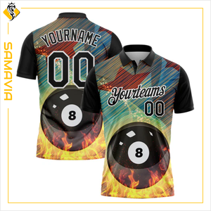 Camisetas de bolos para hombre con estampado personalizado de alta calidad Polo personalizado Teamwear ODM Sportswear del fabricante - Product Image 1