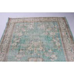 พรมวินเทจสไตล์ตุรกี ขนาด 5.8x9.3 ฟุต พรมขนาดใหญ่ ลายดอกไม้สีน้ำเงินน้ำตาล - Product Image 5