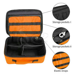 Bolsa de primeros auxilios ligera naranja Nylon de alta calidad con forro de algodón cómodo Cierre de cremallera Durabilidad superior - Product Image 4