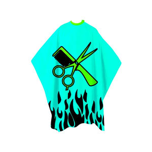 Cape de coiffeur imperméable à l'eau avec logo personnalisé pour salon de coiffure et coiffure Tablier de maquillage Robe de coiffeur coupe de cheveux Capes avec bouton pression - Product Image 2