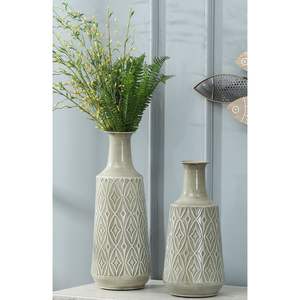 VASE à fleurs décoratif de luxe en métal gris, pour la décoration de mariage et de fête dans les hôtels et les RESTAURANTS - Product Image 1