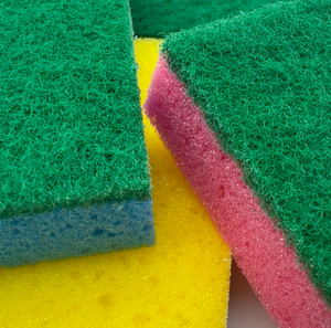 Casalina Multi-Color Antibacterial Dish <b>Cleaning</b> Scouring Sea Sponge <b>Pads</b> Pack 2 12.5x9x3cm Size Perfumed Antibacterial <b>Pads</b> - Product Image 6