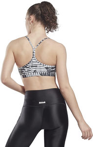 Soutien-gorge de sport à fort impact pour femme en nylon spandex extensible dans les quatre sens respirant évacuant la transpiration entraînement de gymnastique haut de sport - Product Image 4