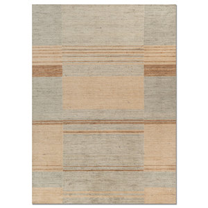 พรมขนสัตว์ลายทางคลาสสิก Tesoro ขนาดใหญ่ สีเขียว ทอมือ หนา 10 มม. สำหรับทางเข้าบ้าน ห้องโถง รุ่น Home-HWL-504 - Product Image 1