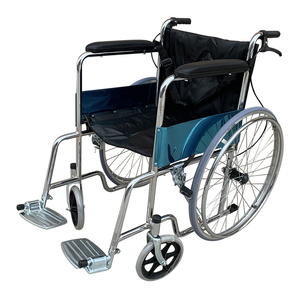 <span class=keywords><strong>Silla</strong></span> <span class=keywords><strong>de</strong></span> <span class=keywords><strong>Ruedas</strong></span> Plegable Ajustable con Marco <span class=keywords><strong>de</strong></span> Acero al Carbono Plateado, Rueda Trasera <span class=keywords><strong>de</strong></span> 24 Pulgadas, Freno <span class=keywords><strong>de</strong></span> Mano Galvanizado, Alta Calidad, Mejor Precio, CE - Product Image 1