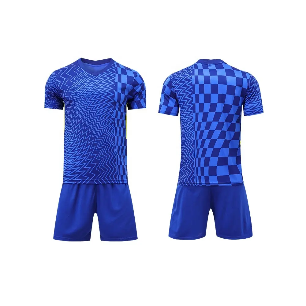 Camisas de futebol masculinas em branco conjunto de camisas de futebol shorts de futebol personalizados para meninos uniformes de futebol