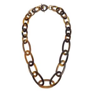 Collar en capas de cuerno de búfalo personalizable Colgante de cuerno de buey clásico para trajes elegantes - Product Image 2