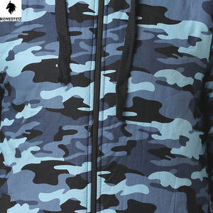 เสื้อฮู้ดแบบซิปของผู้ชายผ้าฝ้าย100% ประดับพลอยเทียมเต็มรูปแบบและออกแบบลายหน้าจอสำหรับฤดูหนาว - Product Image 6