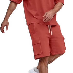 Pantalones Cortos de Algodón Lavado para Hombre, Estilo Urbano, Diseño con Logotipo Personalizado, Pantalones Cortos Casuales de Verano, Estilo Vintage, Venta al por Mayor - Product Image 4