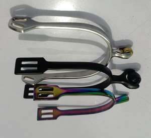 Éperons de cheval en acier inoxydable anglais de qualité supérieure pour hommes, confortables pour l'équitation en plein air, éperons d'équitation western - Product Image 6