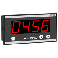 Indicador de Proceso Programable con Pantalla LED T&T PIA200, Horómetro Integrado, Alimentación por Batería/220V CA, Contador Reiniciable