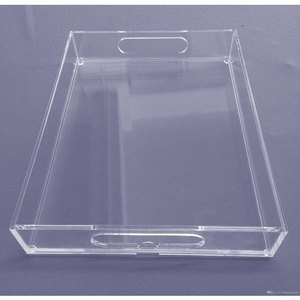 Plateau acrylique personnalisé carré plateau acrylique clair pour servir pour taille personnalisée prix bon marché avec fait à la main - Product Image 6