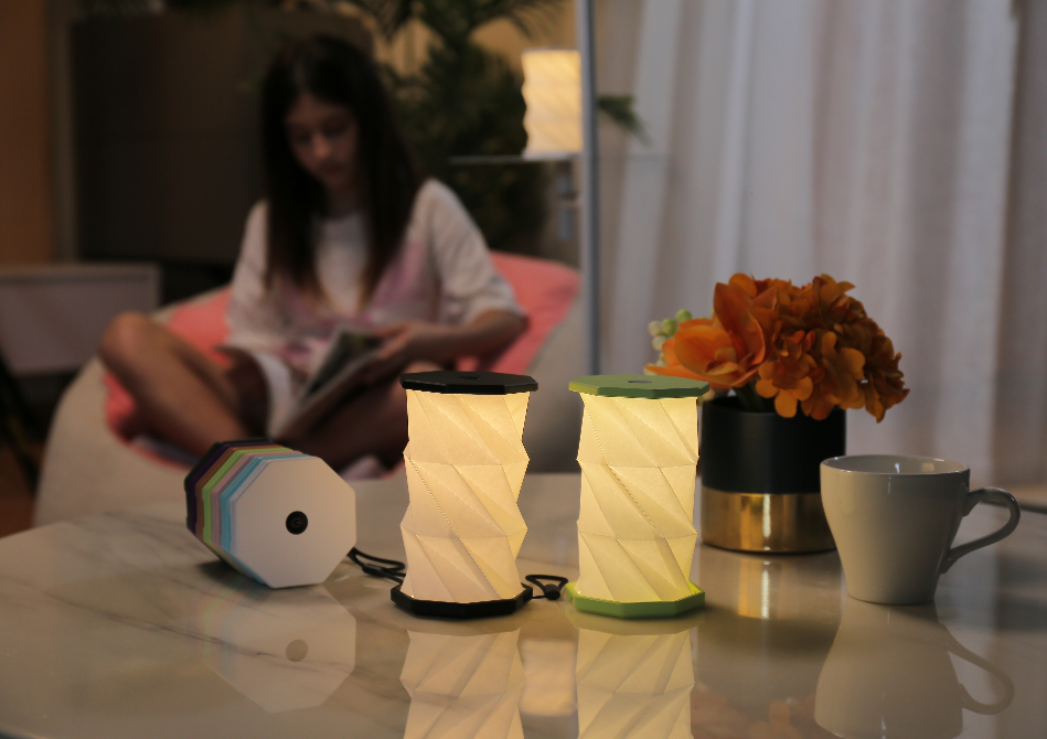 2025 Trending New Creative Folding Paper Lamp ABS Night Light Type-C Rechargeable LED Lights Promotional Practical Business Gift · image 4