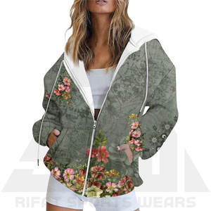 Sudadera con Capucha Personalizada para Mujer, de Felpa, Sublimada, de Alta Calidad, con Estampado Completo, de Secado Rápido, Transpirable, Larga, Cálida y Cómoda - Product Image 2