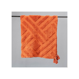 Jeté de canapé décoratif en lin et acrylique mélangé, 70x90 pouces, avec finition à pompons, conforme à la norme OEKO-TEX, idéal pour les ameublements modernes - Product Image 3