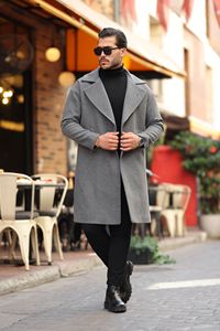 Premium <b>Men's</b> Long Overcoat Reversible Thick <b>Winter</b> <b>Coat</b> Warm Padded Casual Outerwear Comfortable Fit for Cold Weather - Product Image 2