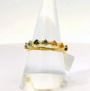 S925 14K Gold & Rhodium Plated Chunky Design Pink <b>Opal</b> <b>Ring</b> Customizable - Product Image 1